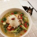 犬ご飯【鶏ムネ肉と野菜のソテー＆玄米とコリンキーのスープ】